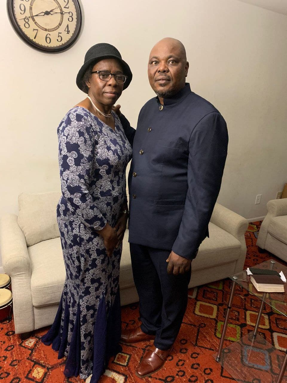 Bishop and his lovely wife